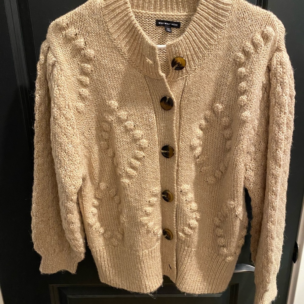 Who What Wear Beige Cardigan